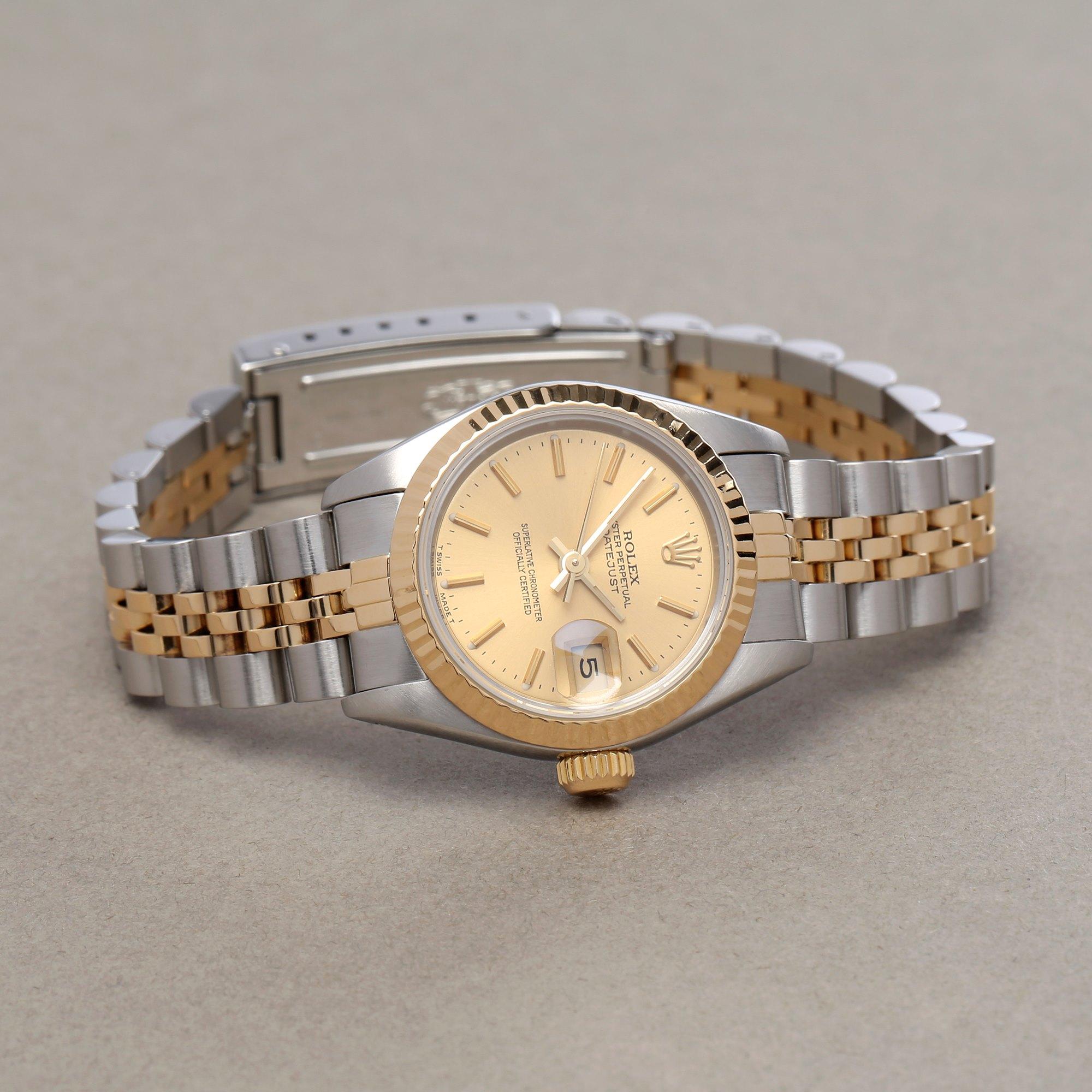 Rolex Datejust 26 69173 Ladies Yellow Gold & Stainless Steel Watch In Excellent Condition In Bishops Stortford, Hertfordshire