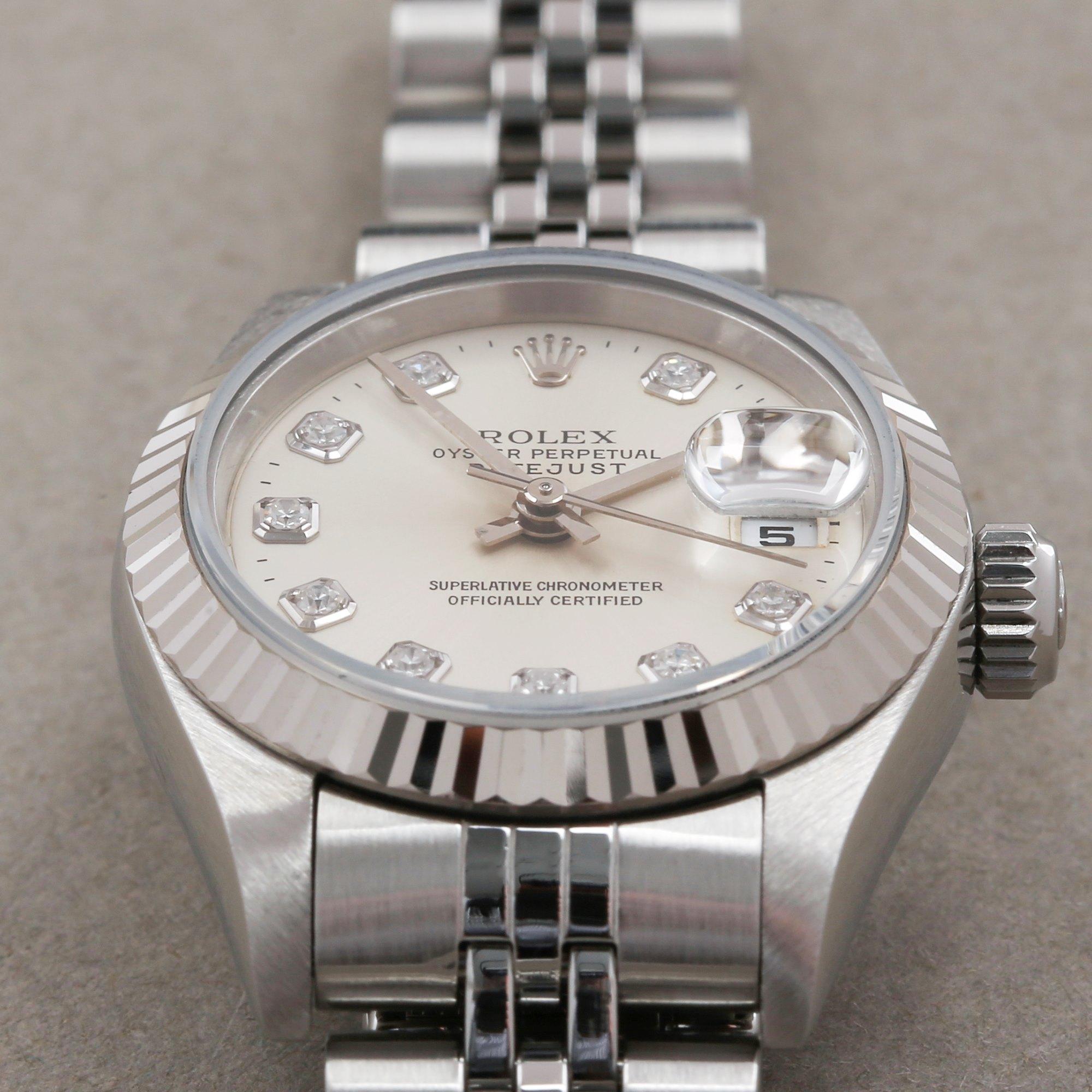 Rolex Datejust 26 69174G Ladies Stainless Steel Diamond Watch 2