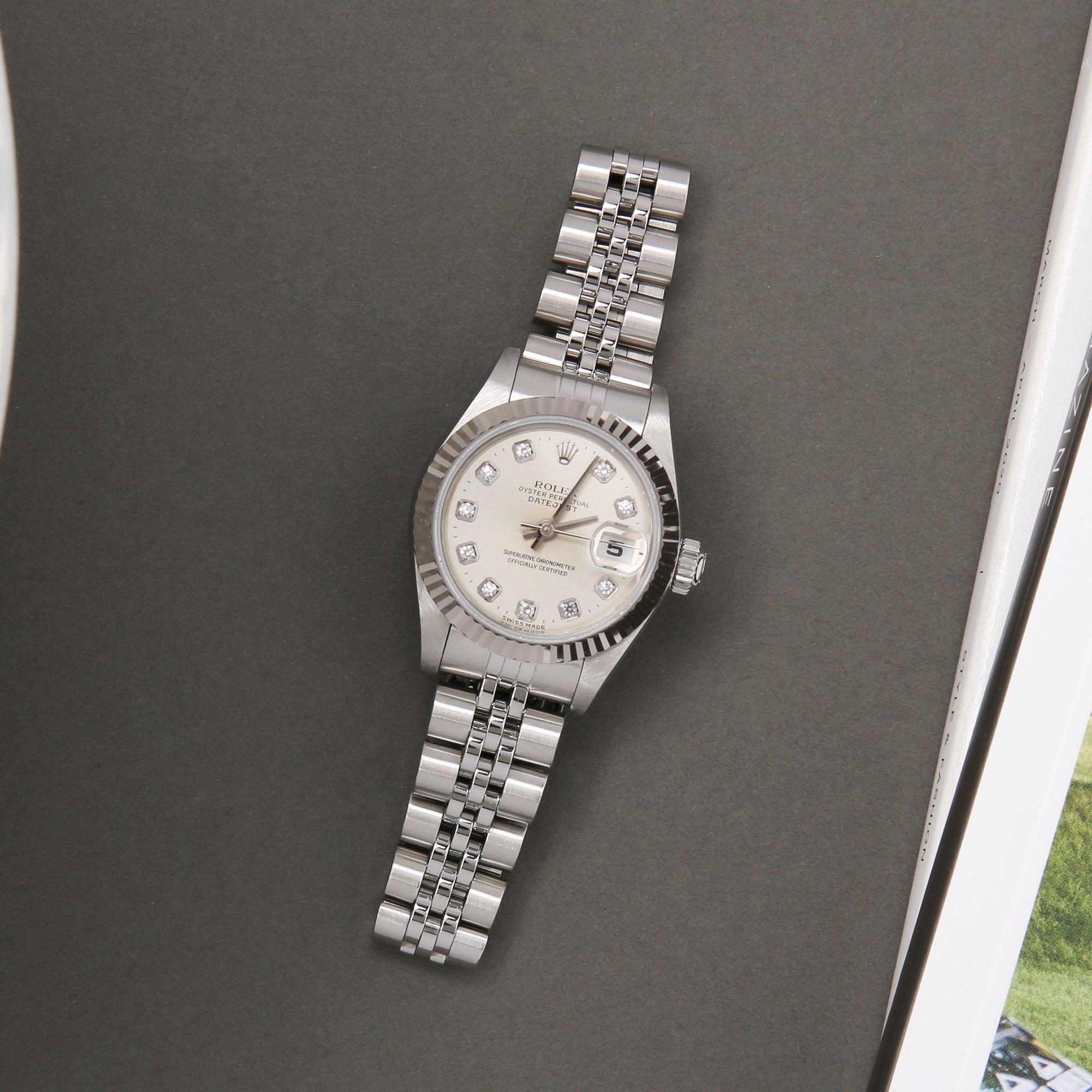 Rolex Datejust 26 69174G Ladies Stainless Steel Diamond Watch 5