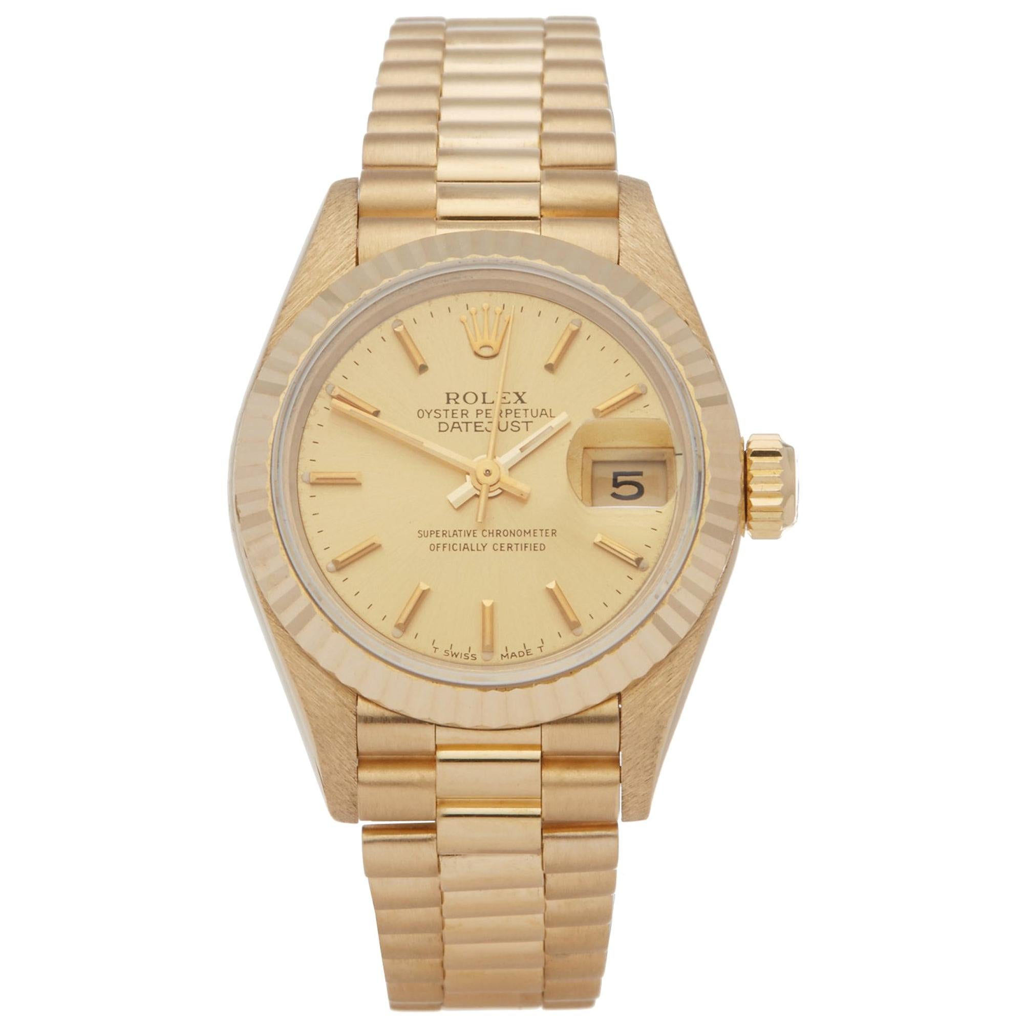 Rolex Datejust 26 69178 Damen Gelbgold Uhr