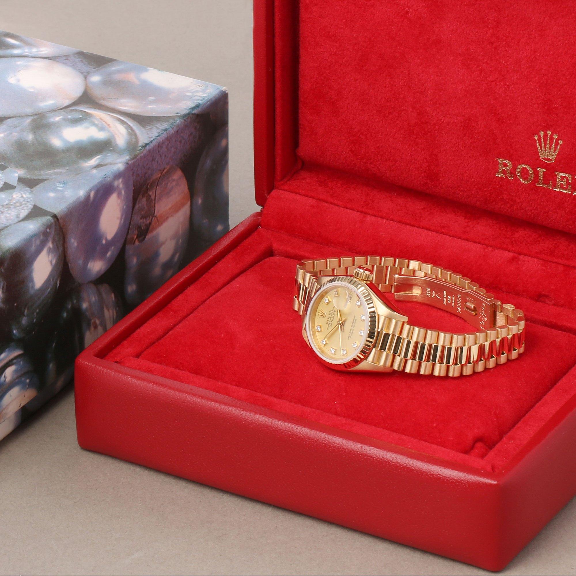 Rolex Datejust 26 69178G Ladies Yellow Gold Diamond Watch 5