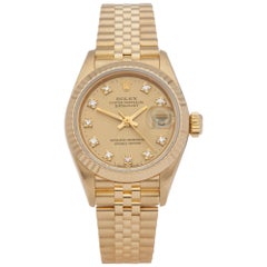 Rolex Datejust 26 69178G Ladies Yellow Gold Diamond Watch