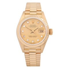 Rolex Datejust 26 69178G Ladies Yellow Gold Diamond Watch