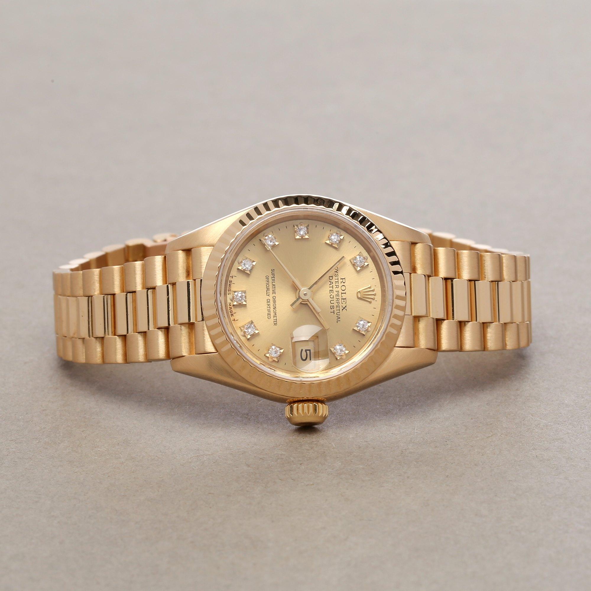 Rolex Datejust 26 69178G Ladies Yellow Gold Watch In Good Condition In Bishops Stortford, Hertfordshire