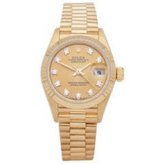 Vintage Rolex Datejust 26 69178G Ladies Yellow Gold Watch