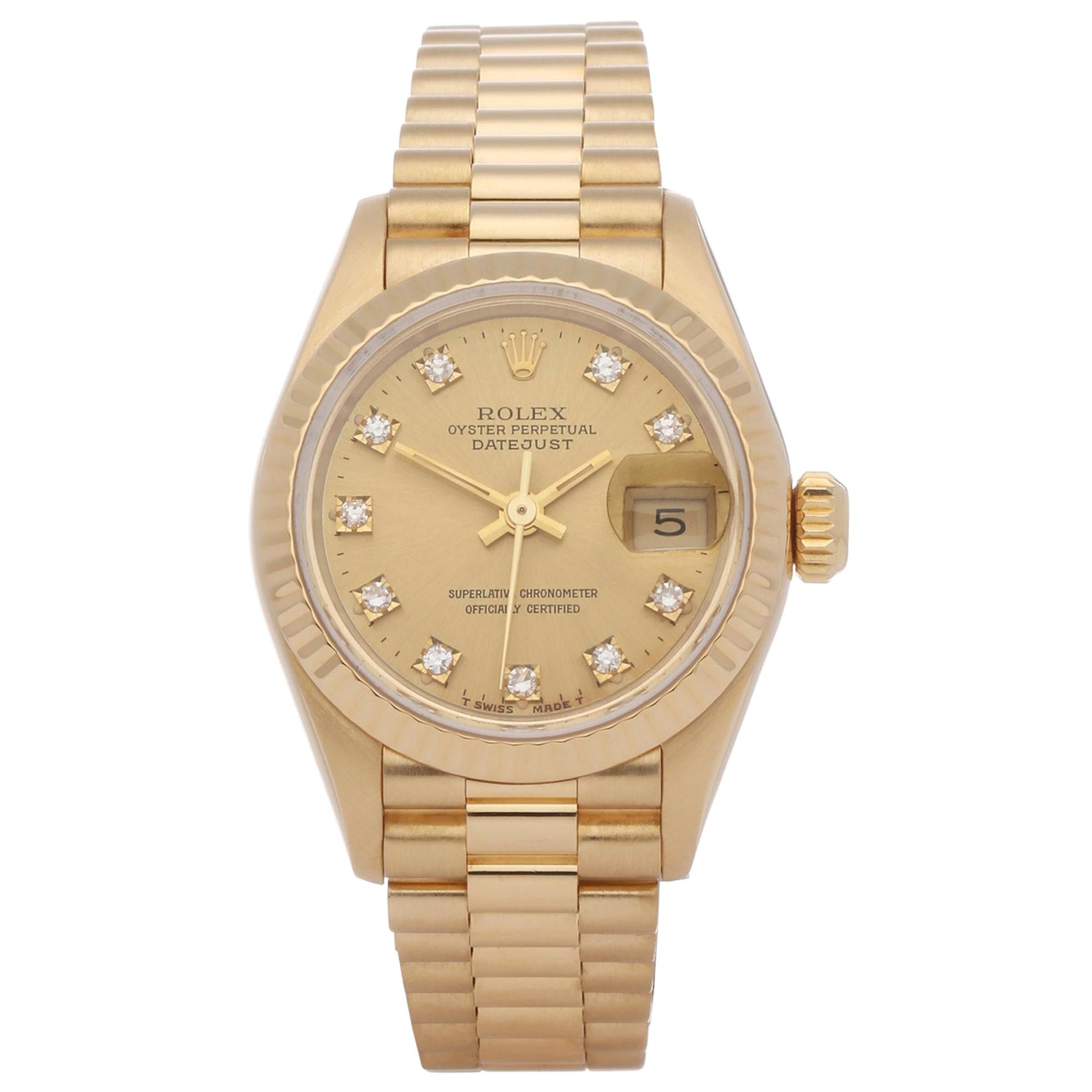 Rolex Datejust 26 69178G Ladies Yellow Gold Watch