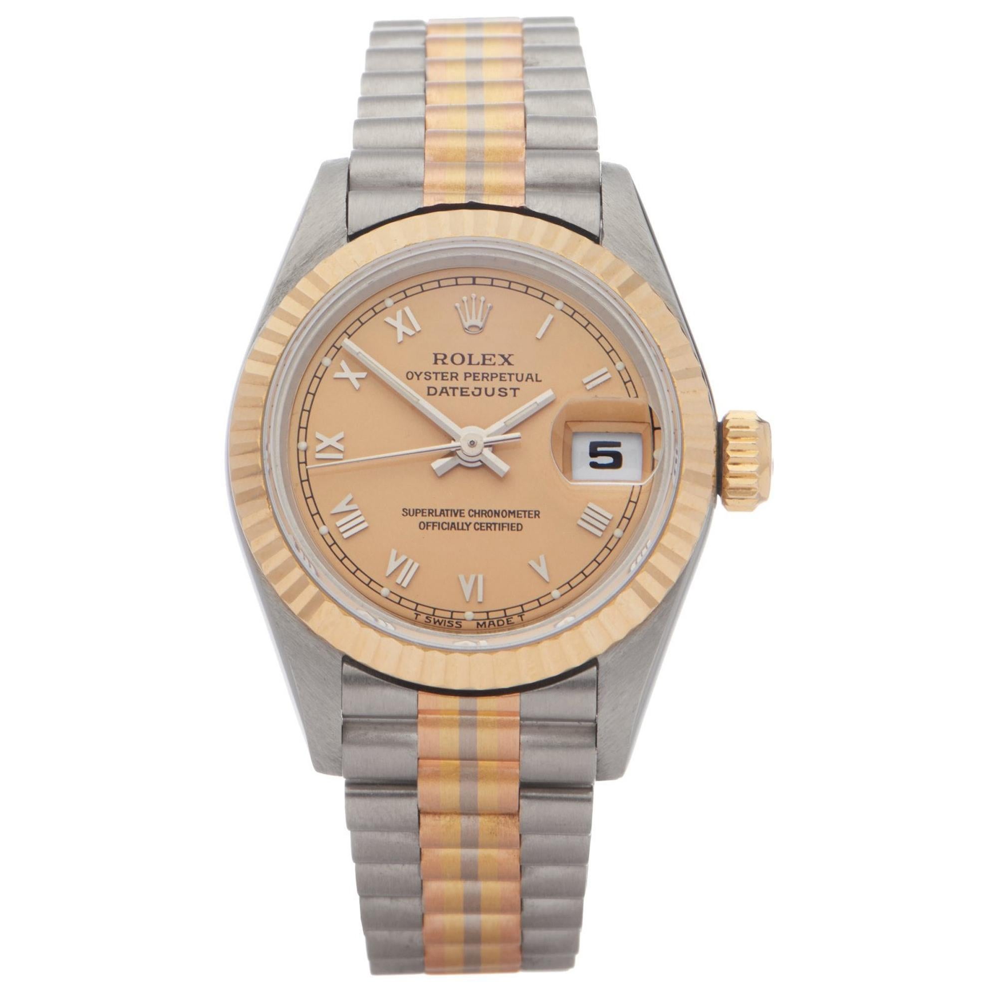 Rolex Datejust 26 69179 Ladies Yellow Gold & Stainless Steel Tridor' Watch