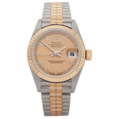 Rolex: Tridor' Damenuhr aus Gelbgold und Edelstahl, Datum: 26 69179