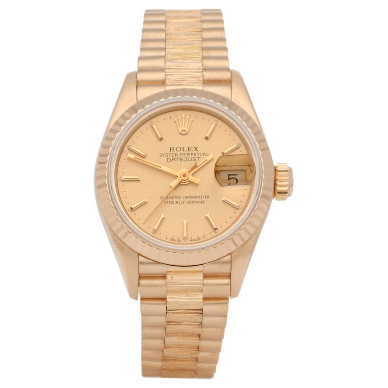 Rolex Datejust 26 69278 Ladies Yellow Gold Watch at 1stDibs