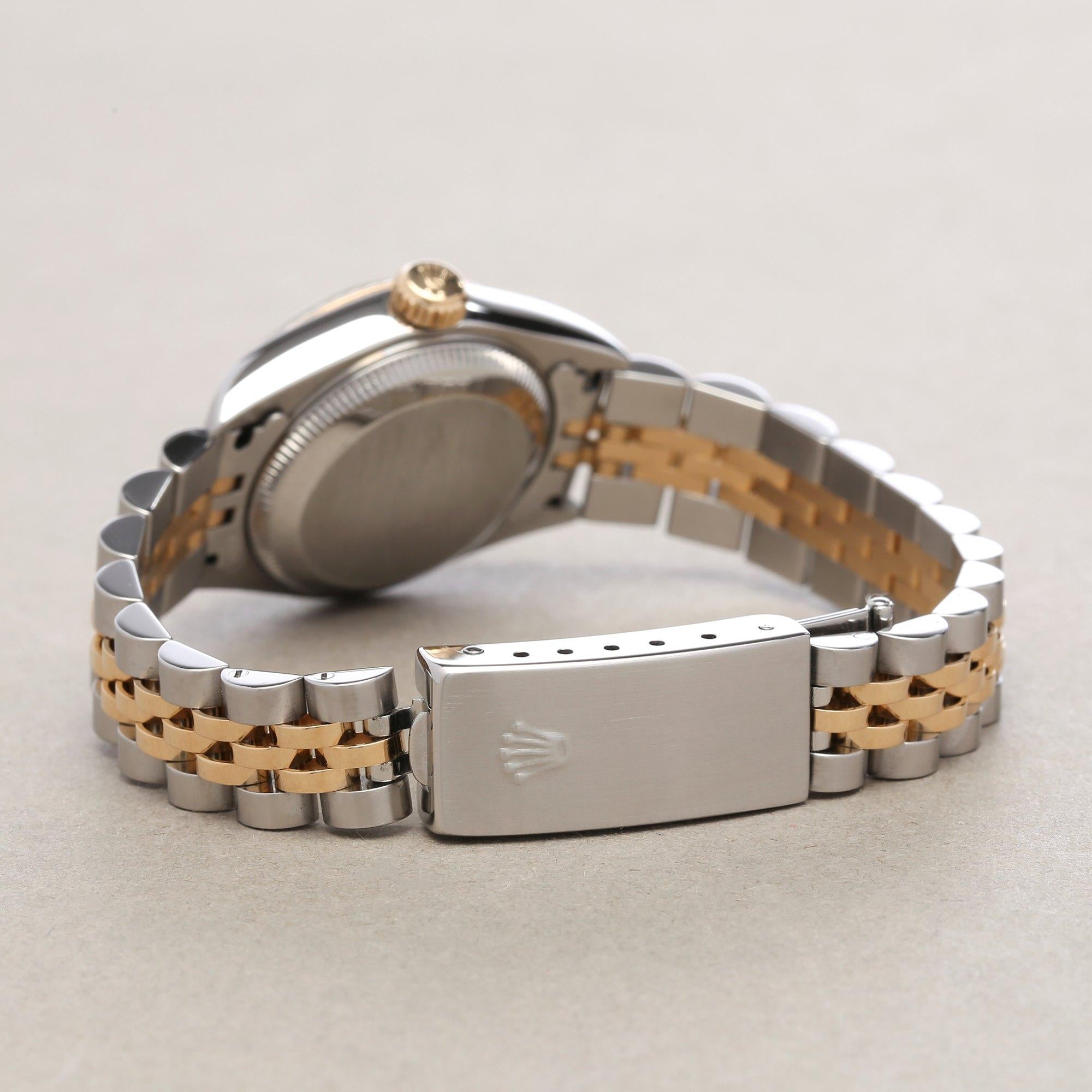 Women's Rolex Datejust 26 79173 Ladies Stainless Steel Diamond Onyx Watch