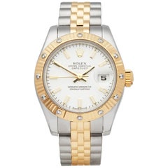 Rolex Datejust 26 geriffelte Diamant-Lünette Edelstahl und 18 Karat Gold 17931
