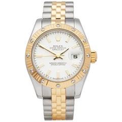 Rolex Datejust 26 Fluted Diamond Bezel Stainless Steel And 18k Yellow Gold 17931