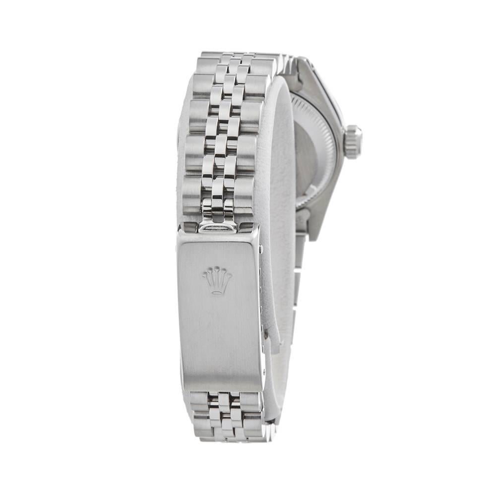 Rolex Datejust 26 Stainless Steel and 18 Karat White Gold Women's 69174 3