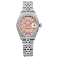 Rolex Datejust 26 Steel Pink Dial Jubilee Automatic Ladies Watch 79174