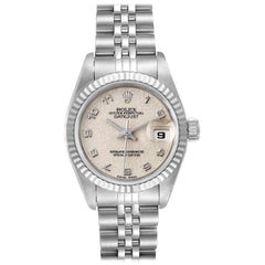Rolex Datejust 26 Steel White Gold Anniversary Dial Ladies Watch 69174