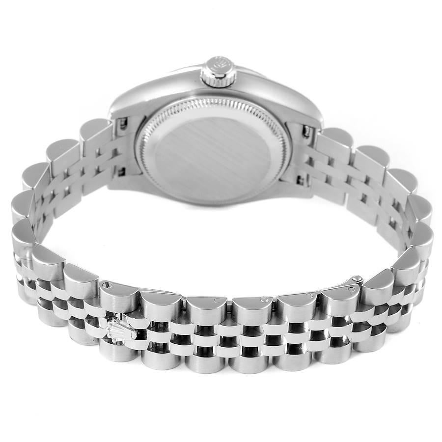 Rolex Datejust 26 Steel White Gold MOP Diamond Ladies Watch 179174 For Sale 5