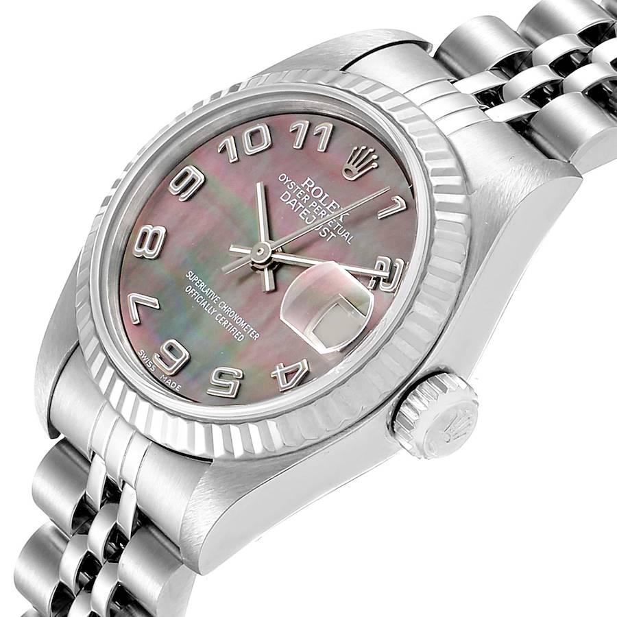 Rolex Datejust 26 Steel White Gold Mother of Pearl Ladies Watch 79174 Box For Sale 1