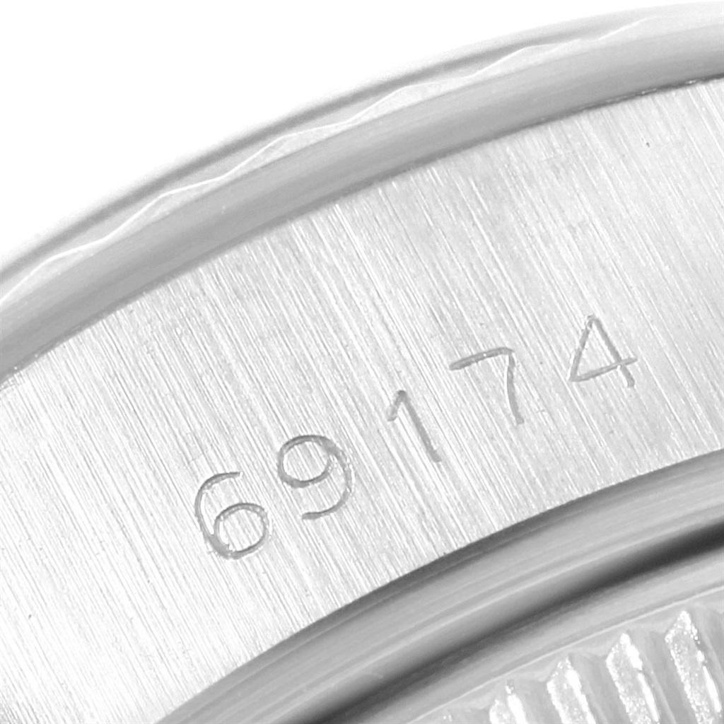 Rolex Datejust 26 Steel White Gold Silver Dial Ladies Watch 69174 6