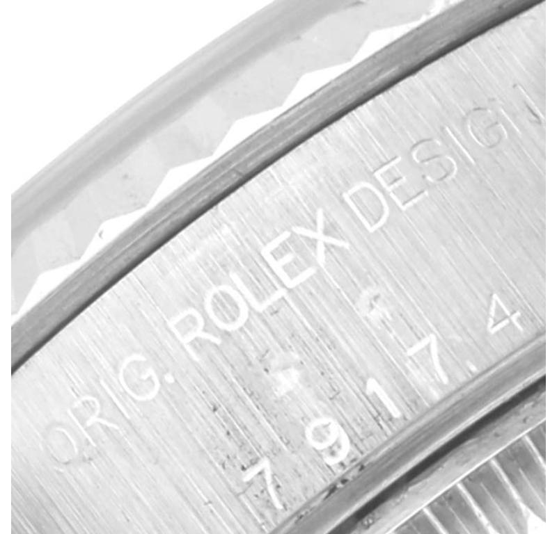 Rolex Datejust 26 Steel White Gold Silver Dial Ladies Watch 79174 Box Papers 2