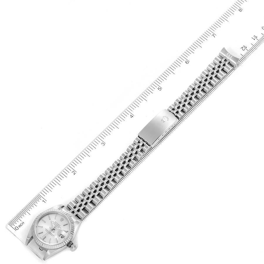 Rolex Datejust 26 Steel White Gold Silver Dial Ladies Watch 79174 For Sale 6