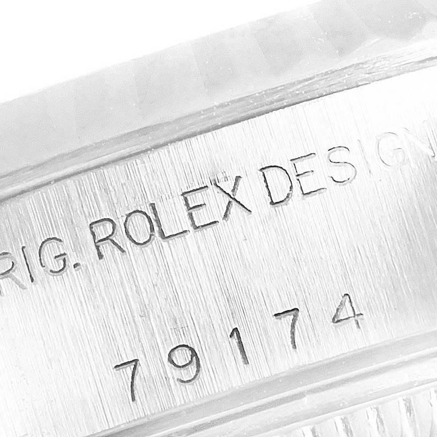 Rolex Datejust 26 Steel White Gold Silver Dial Ladies Watch 79174 3