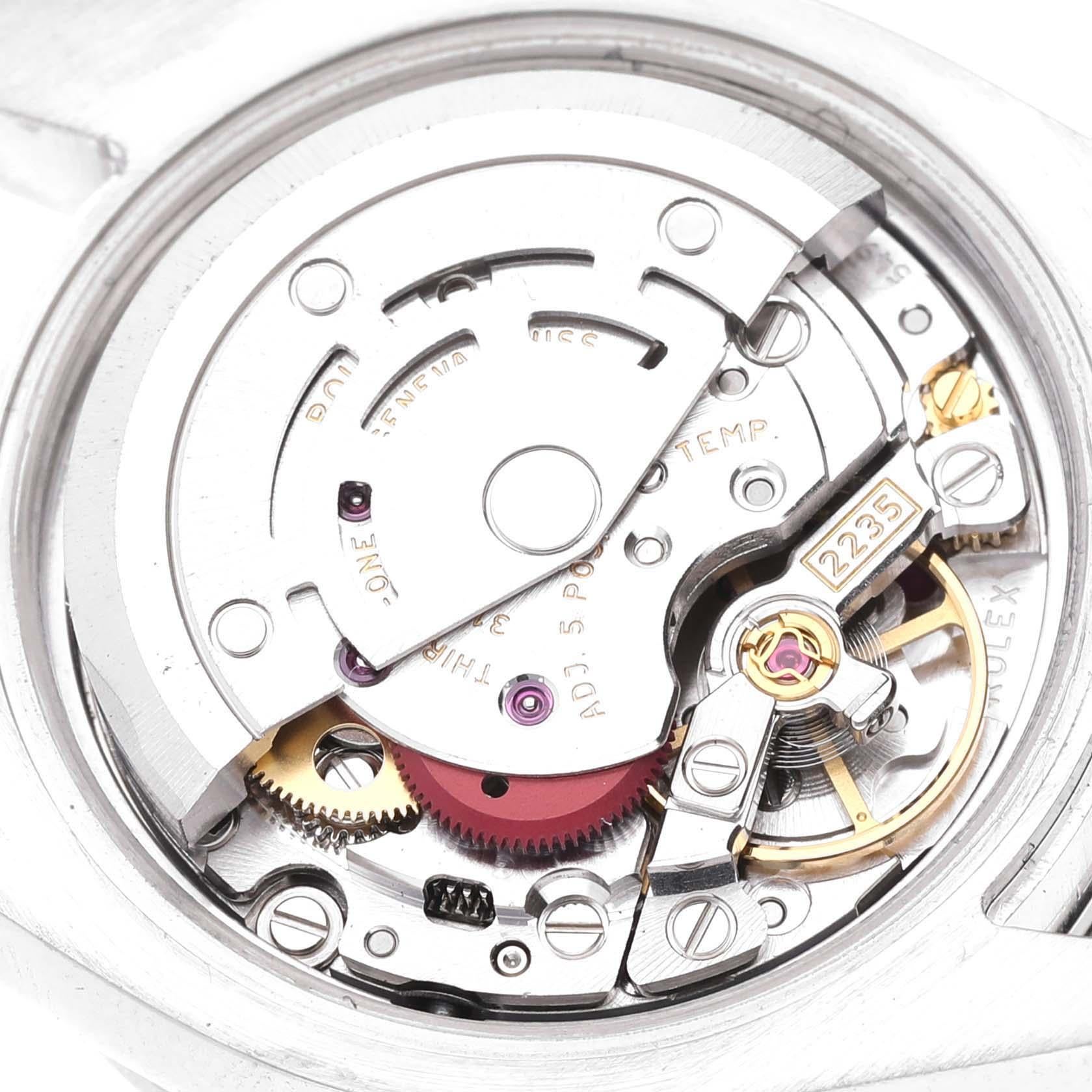 Rolex Datejust 26 Steel White Gold Sunburst Dial Diamond Ladies Watch 179384 en vente 4