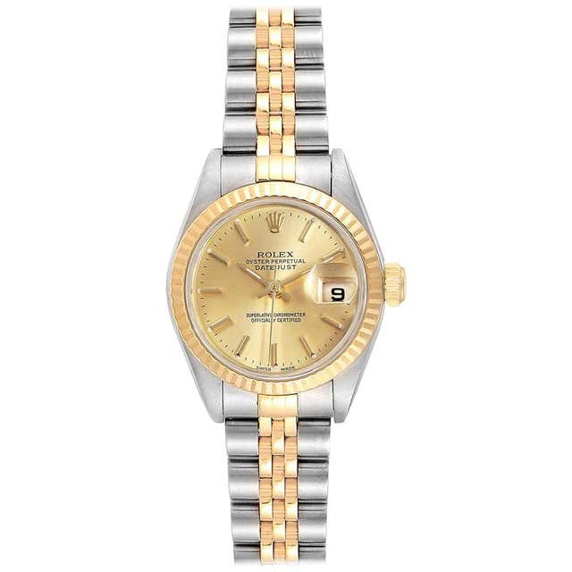 Certified Rolex Yacht-Master Ladies 69623 26 Millimeters Champagne Dial ...