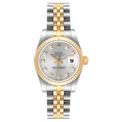 Rolex Datejust 26 Steel Yellow Gold Diamond Ladies Watch 179173