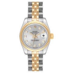 Rolex Datejust 26 Steel Yellow Gold Diamond Ladies Watch 179173