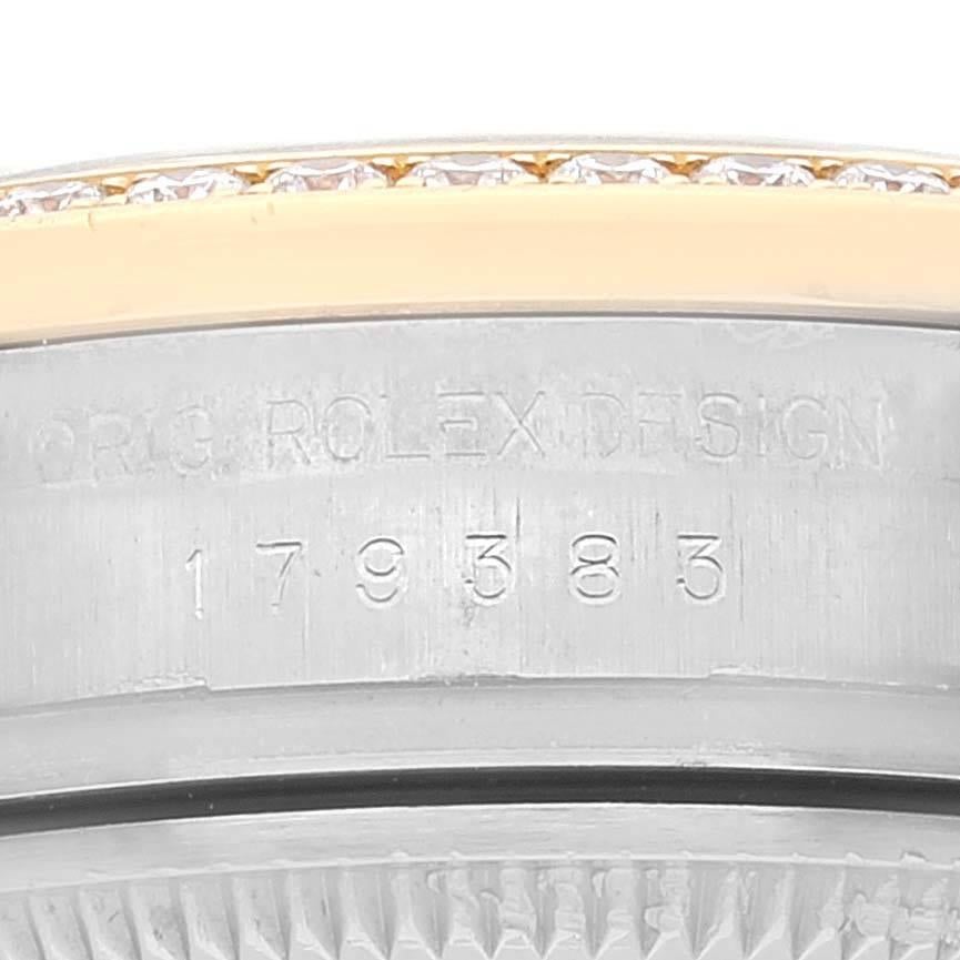 Women's Rolex Datejust Steel Yellow Gold Diamond Ladies Watch 179383