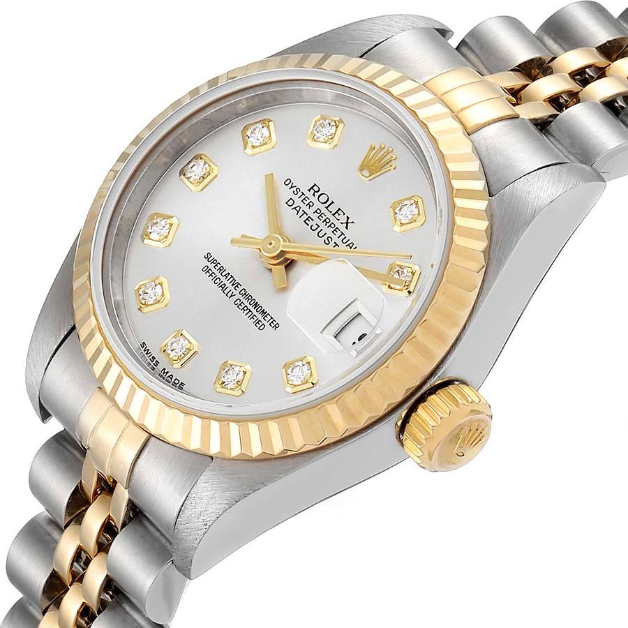 Rolex Datejust 26 Steel Yellow Gold Diamond Ladies Watch 79173 For Sale 1