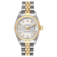 Rolex Datejust 26 Steel Yellow Gold Diamond Ladies Watch 79173