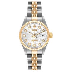 Rolex Datejust 26 Steel Yellow Gold Diamond Ladies Watch 79173