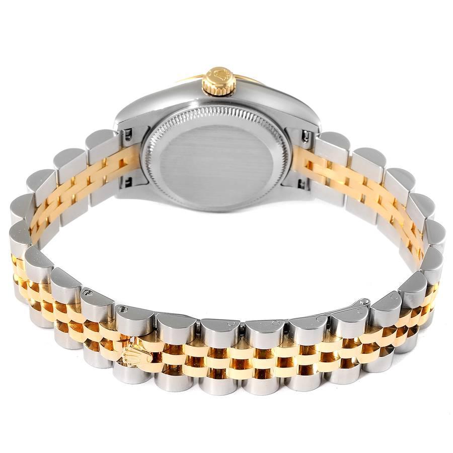 Rolex Datejust 26 Stahl Gelbgold Jade Diamant Zifferblatt Uhr 179173 Box Karte im Angebot 6