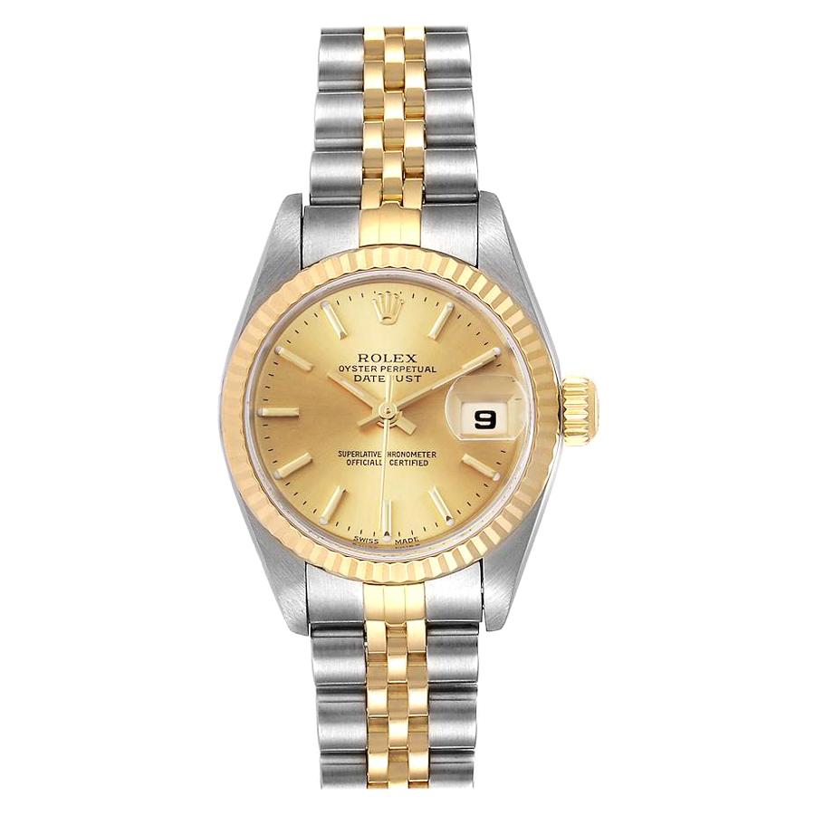 Rolex Datejust 26 Steel Yellow Gold Ladies Watch 79173 Box