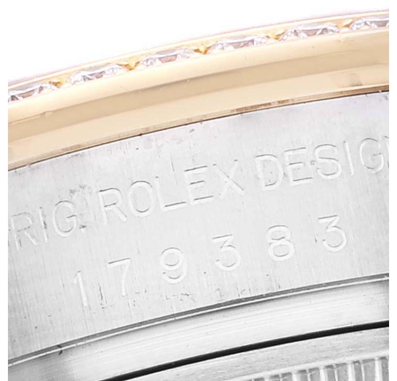 Rolex Datejust 26 Steel Yellow Gold Mother Of Pearl Ruby Diamond Watch For Sale 3