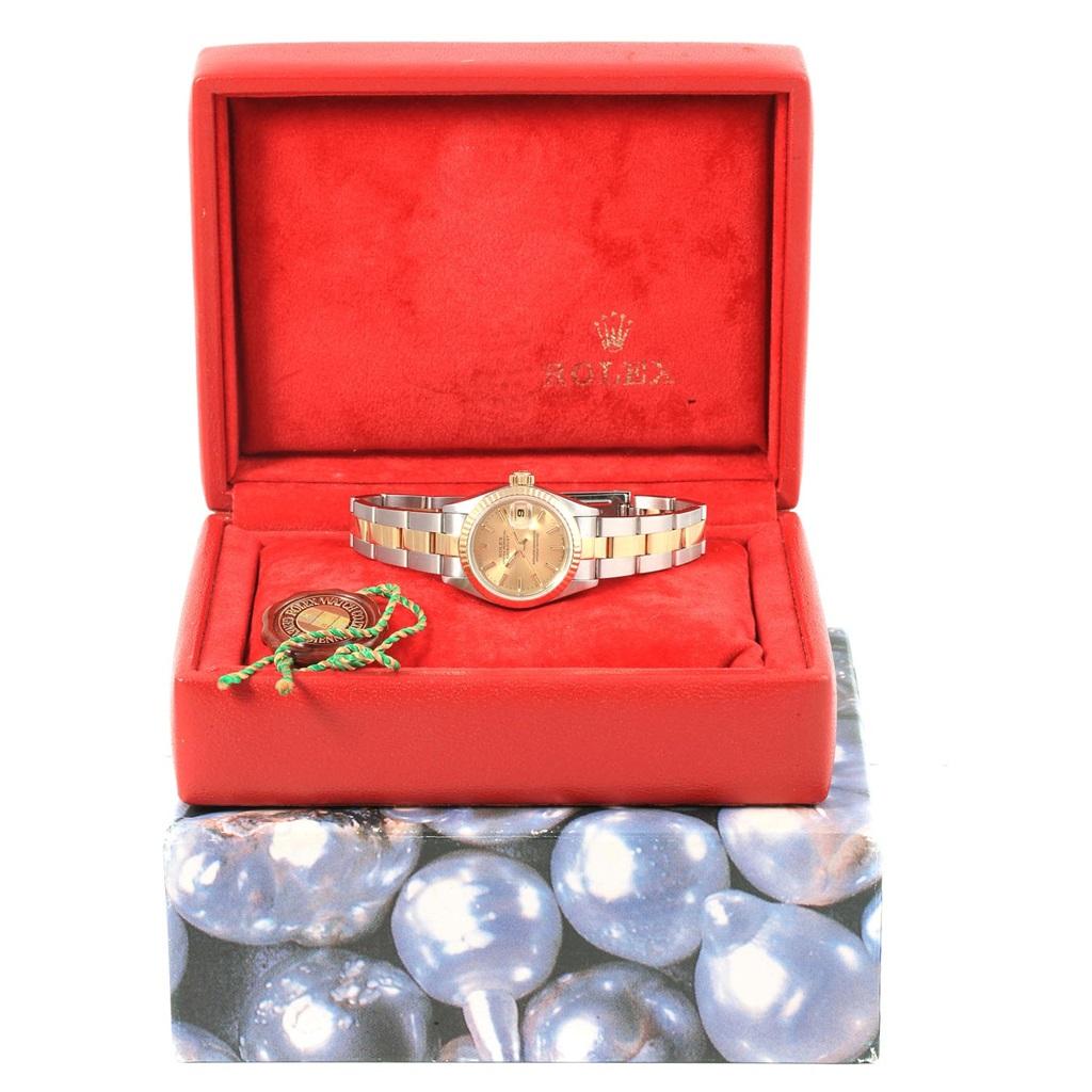 Rolex Datejust 26 Steel Yellow Gold Oyster Bracelet Ladies Watch 69173 8