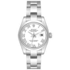 Rolex Datejust 26 White Dial Oyster Bracelet Steel Ladies Watch 179160