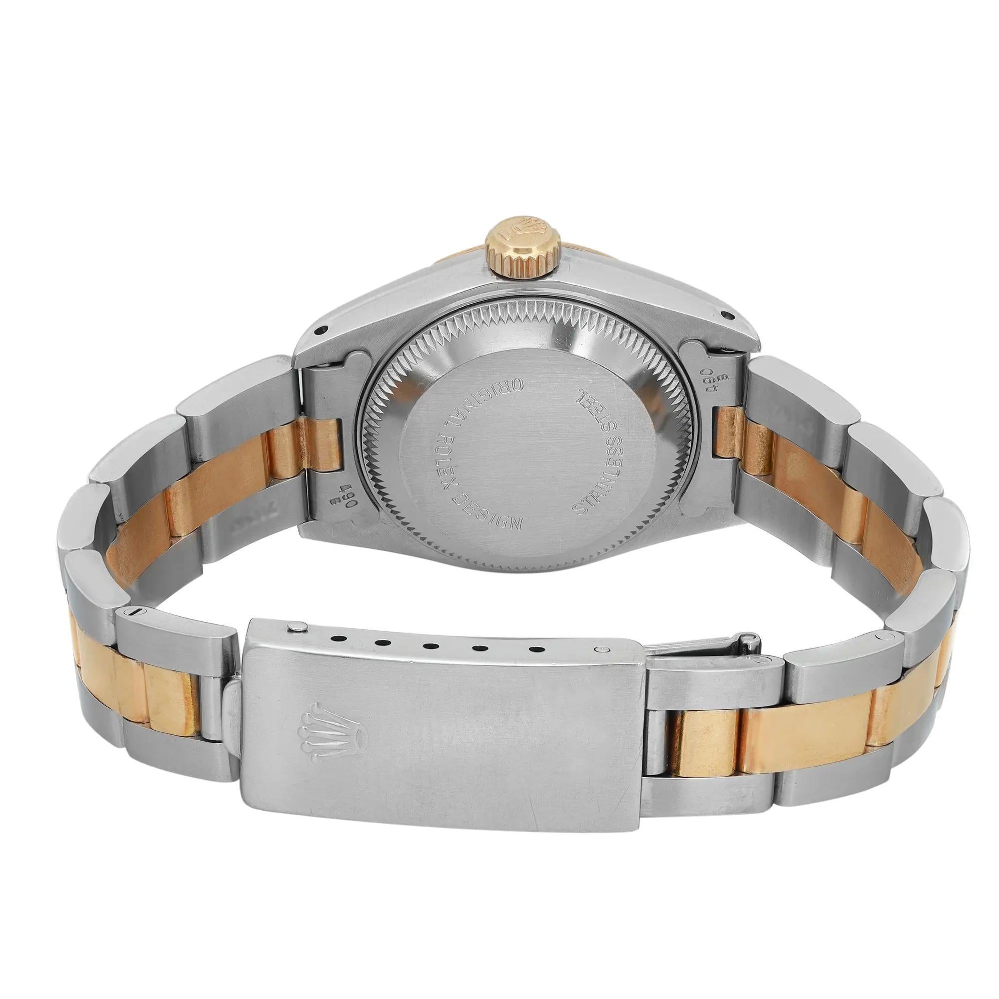Rolex Montre Datejust 26 mm en or 18 carats avec cadran champagne Oyster Band pour femmes 69173 Pour femmes en vente