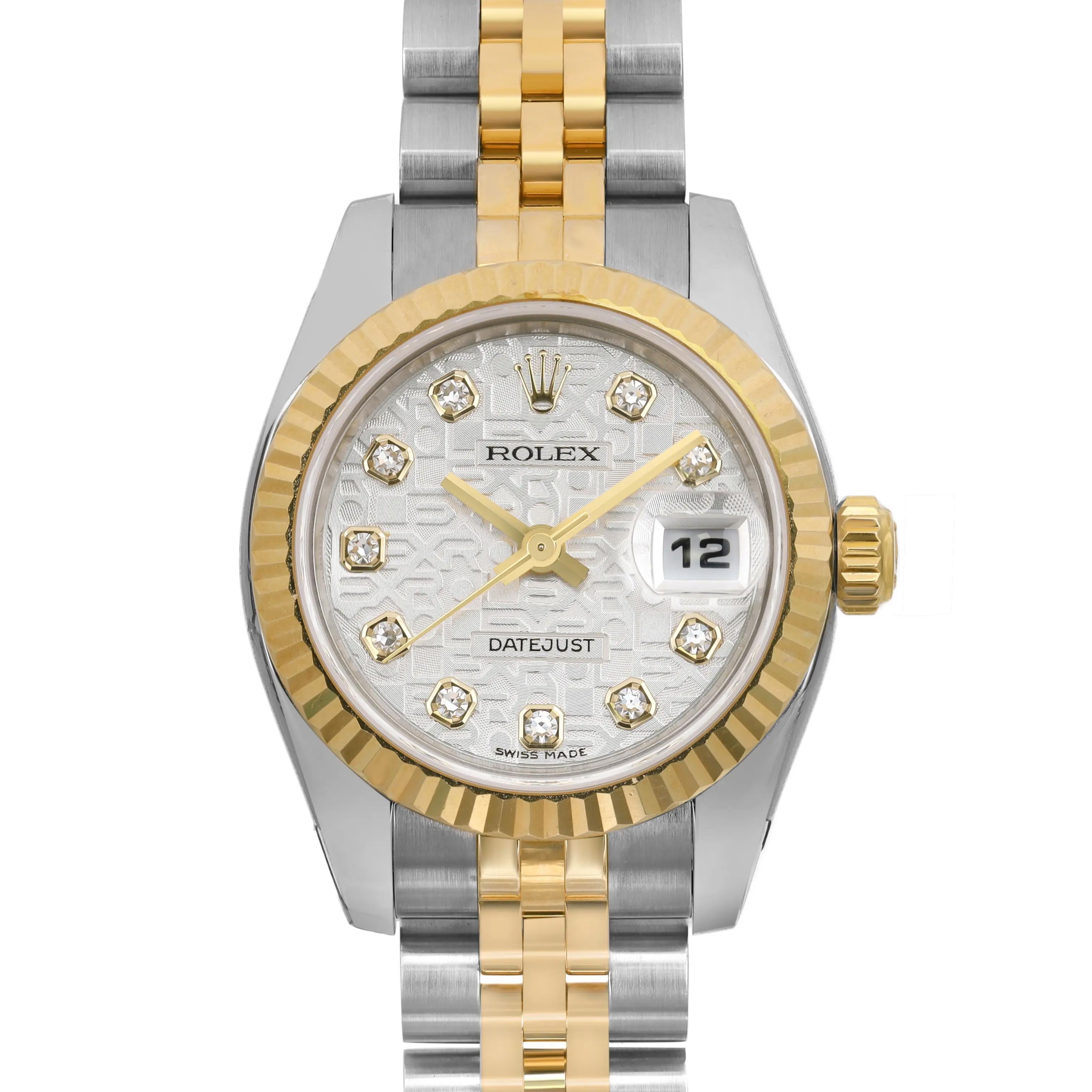 D'occasion. Bon état. Boîte et documents. 

Montre-bracelet Rolex Datejust (Modèle : 179173)
Informations générales
Marque : Rolex
Modèle : Datejust
Numéro de modèle : 179173
Type : Montre-bracelet
Département : Femmes
Style : Luxe
Pays/Région de