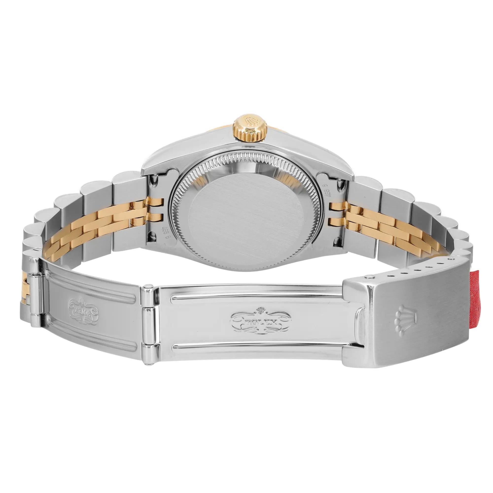 Rolex Datejust 26mm 18K Yellow Gold Steel Champagne Dial Automatic Watch 79173 For Sale 5