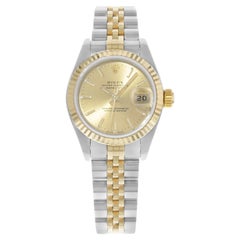 Rolex Datejust 26mm 18K Yellow Gold Steel Champagne Dial Automatic Watch 79173