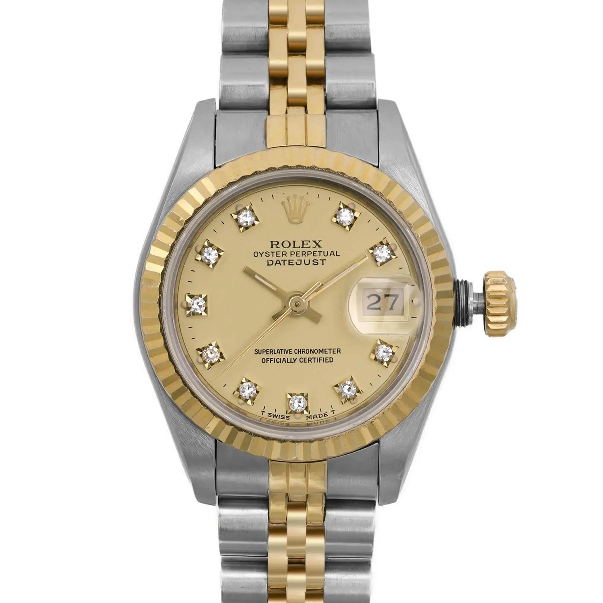 Pre-owned in good condition. Original dial. No original box and papers. Comes with a chronostore box.

👑 General Information
Brand: Rolex

Model: Datejust

Model Number: 69173

Type: Wristwatch

Style: Luxury

Vintage: Yes
