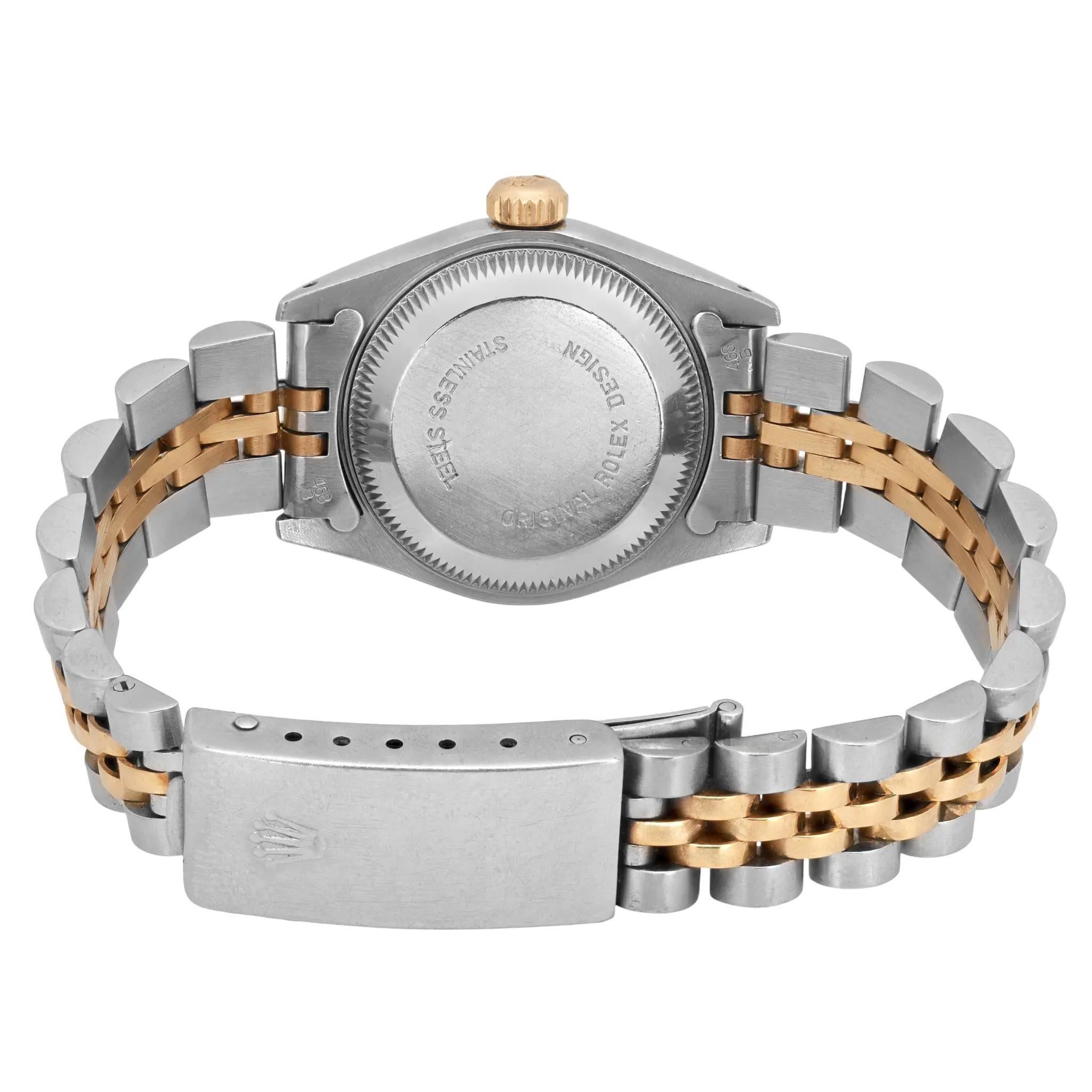 Montre Rolex Datejust 26MM Or jaune 18K Acier Jubilé Cadran Crème 69173 en vente 1