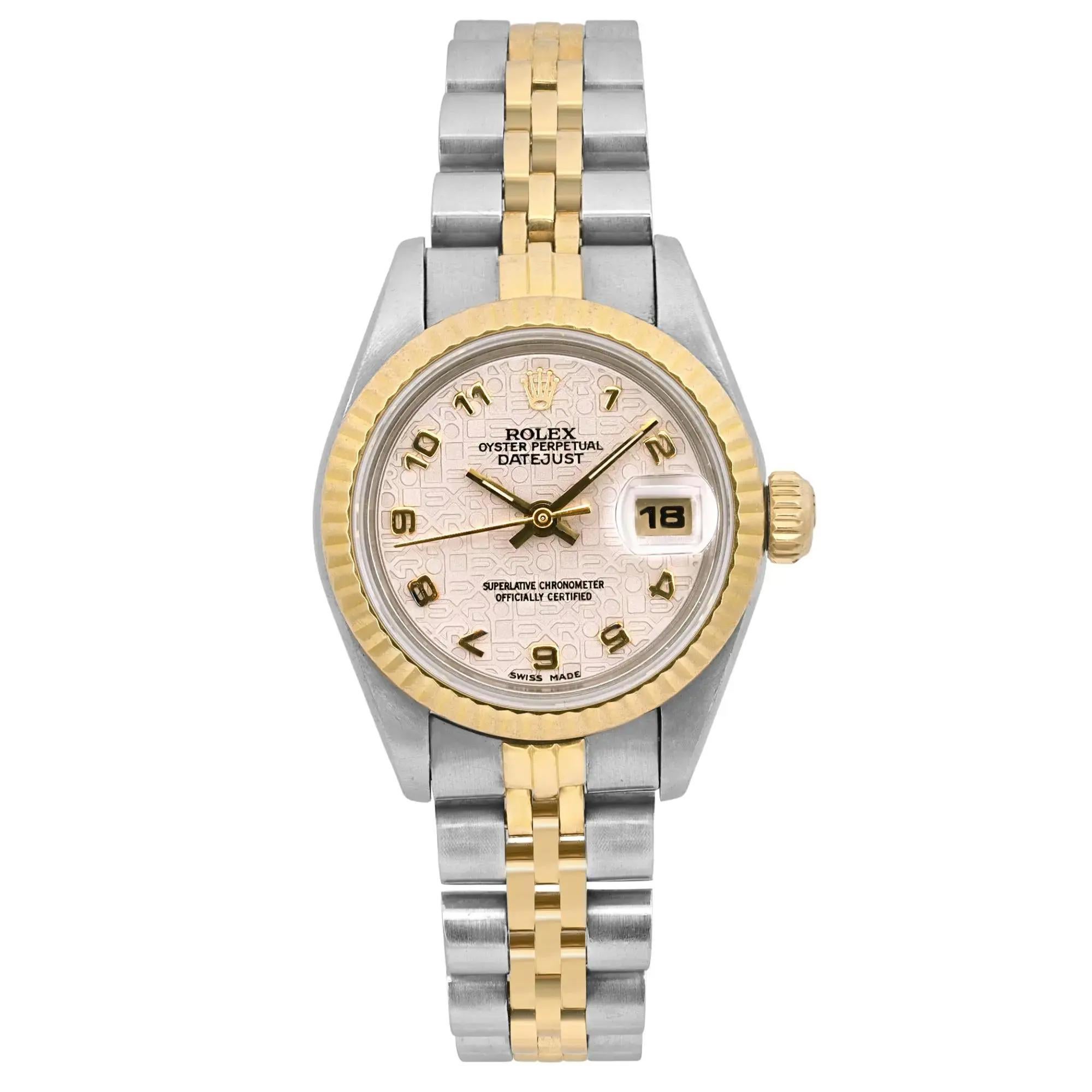 Rolex Datejust 26MM Oro Giallo 18K Acciaio Giubileo Quadrante Crema 69173