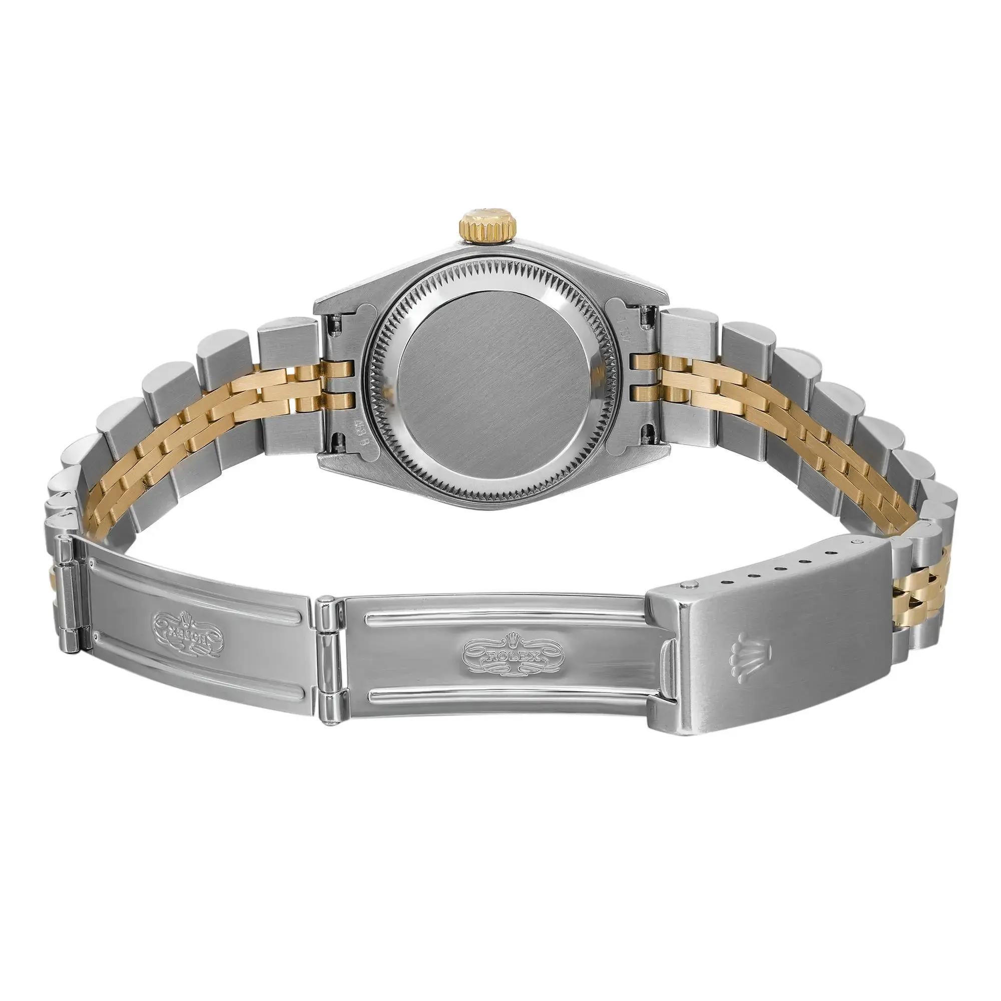 Reloj Rolex Datejust 26mm Oro Amarillo 18K Acero Sin Agujeros Esfera Champán 69173 1