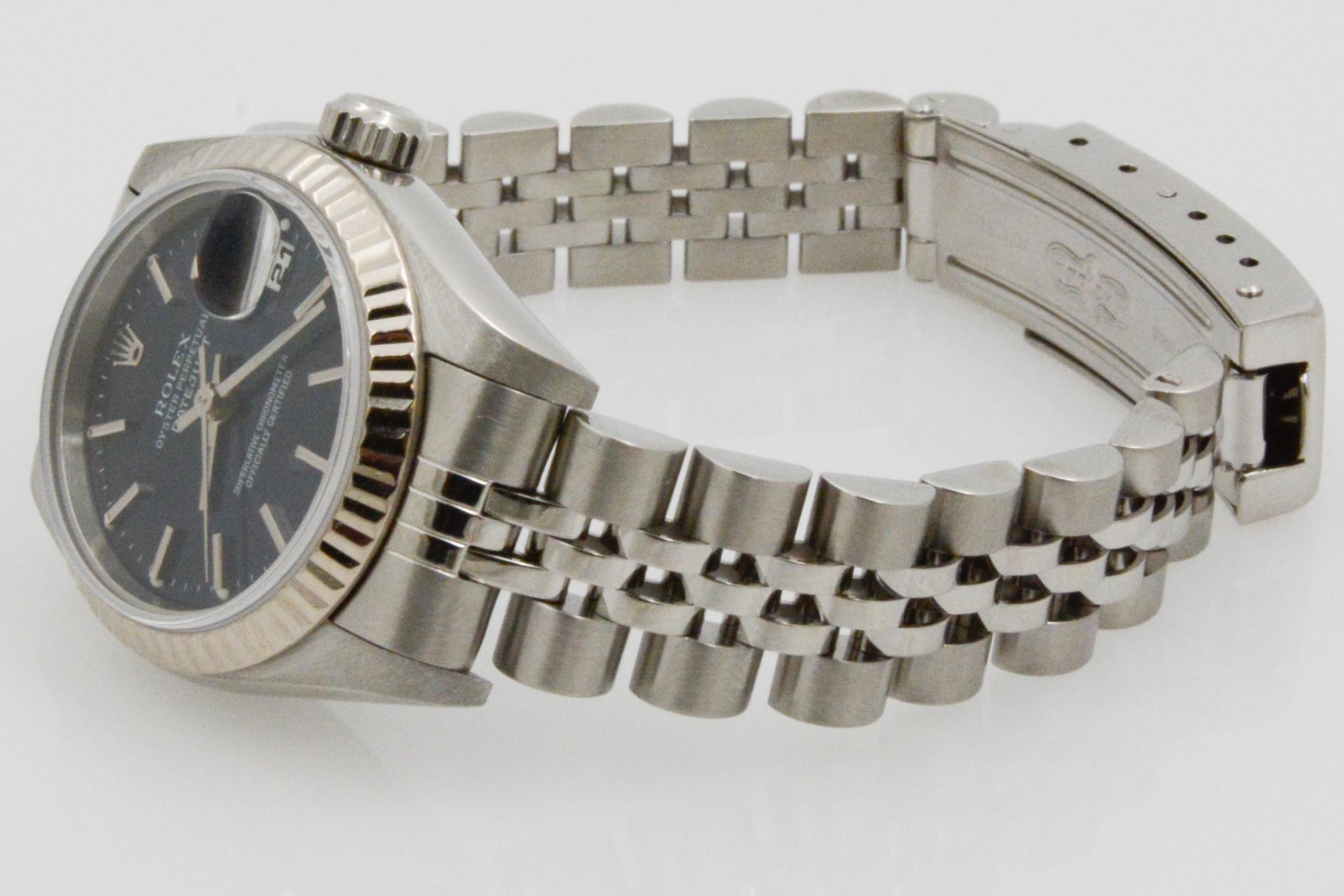 Women's or Men's Rolex Datejust Blue Index 79174