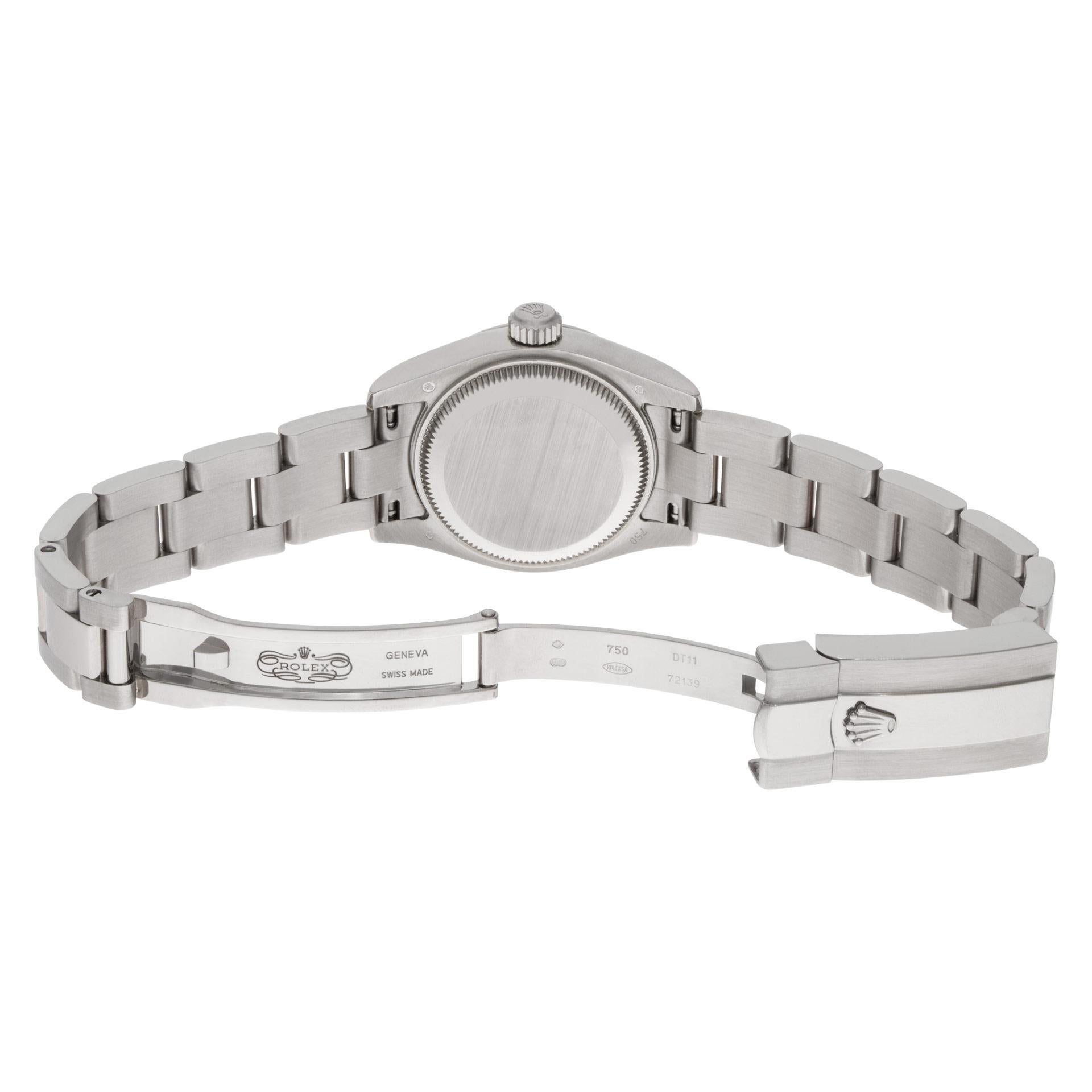 Rolex Montre-bracelet Datejust en or blanc 18 carats pour femmes Réf. 179179 en vente 1