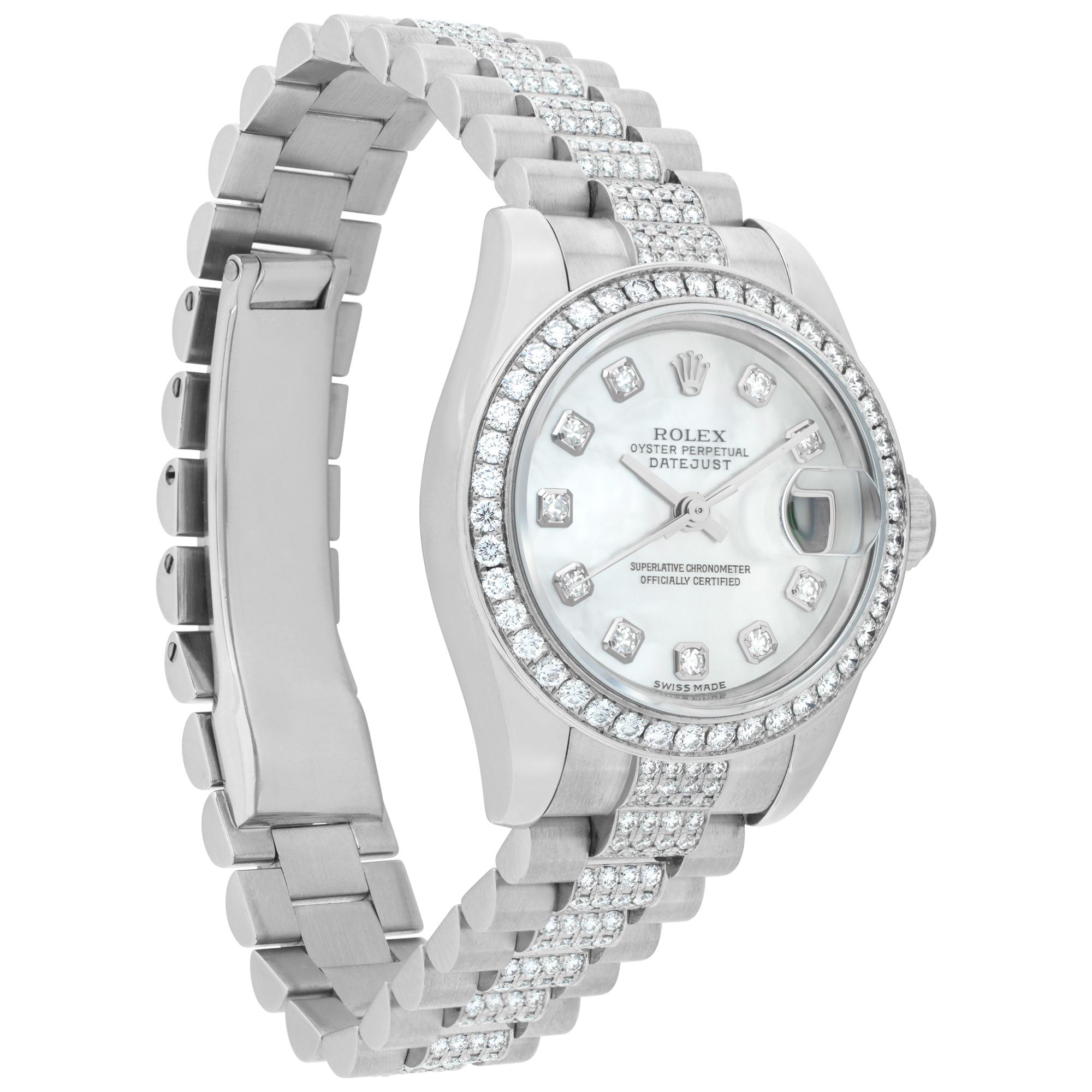 Rolex Datejust Platinum Wristwatch Ref 179736 In Excellent Condition In Surfside, FL