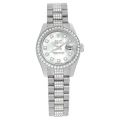 Rolex Datejust Platinum Wristwatch Ref 179736